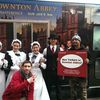 <em>Downton Abbey</em> Fans Brave Elements For Free Tea In Union Square